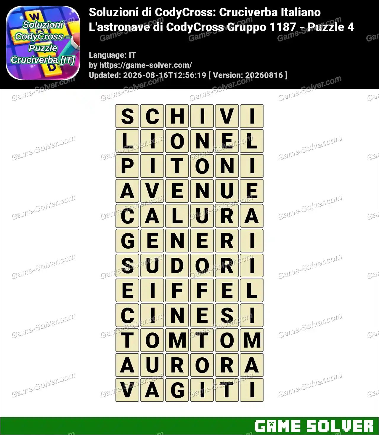 Soluzioni di CodyCross: Cruciverba Italiano L’astronave di CodyCross Gruppo 1187 – Puzzle 4